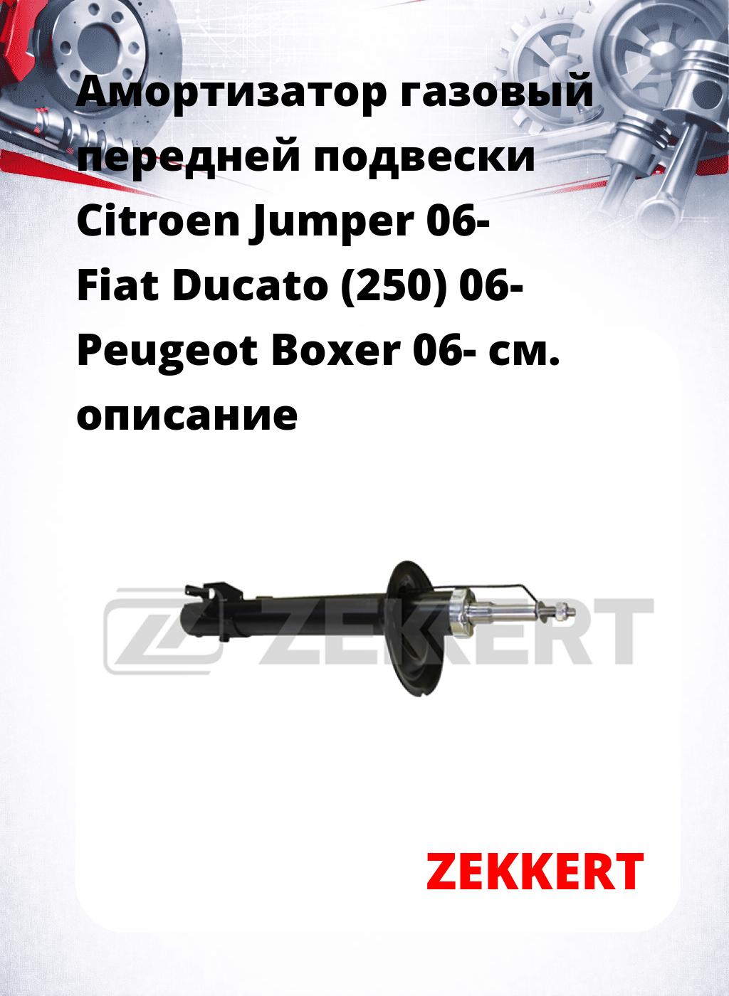 Амортизатор газовый передней подвески Citroen Jumper 06-  Fiat Ducato (250) 06-  Peugeot Boxer 06-