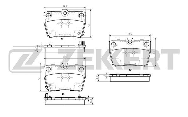 Колодки тормозные дисковые задние Toyota Rav 4 (A20) 00-  Chery Tiggo (T11) 05-