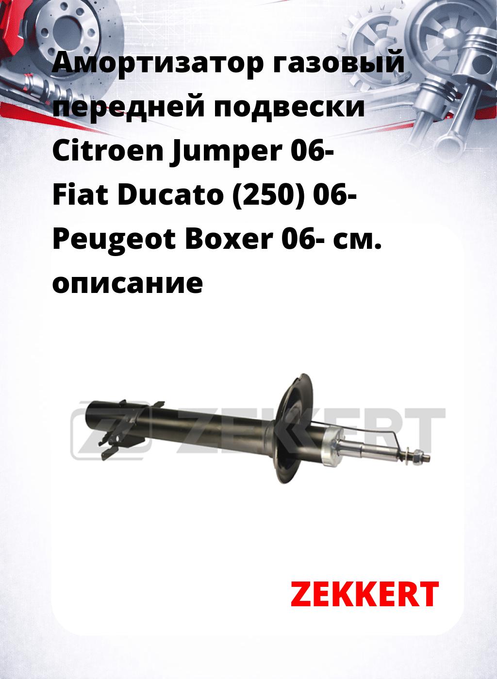 Амортизатор газовый передней подвески Citroen Jumper 06-  Fiat Ducato (250) 06-  Peugeot Boxer 06-